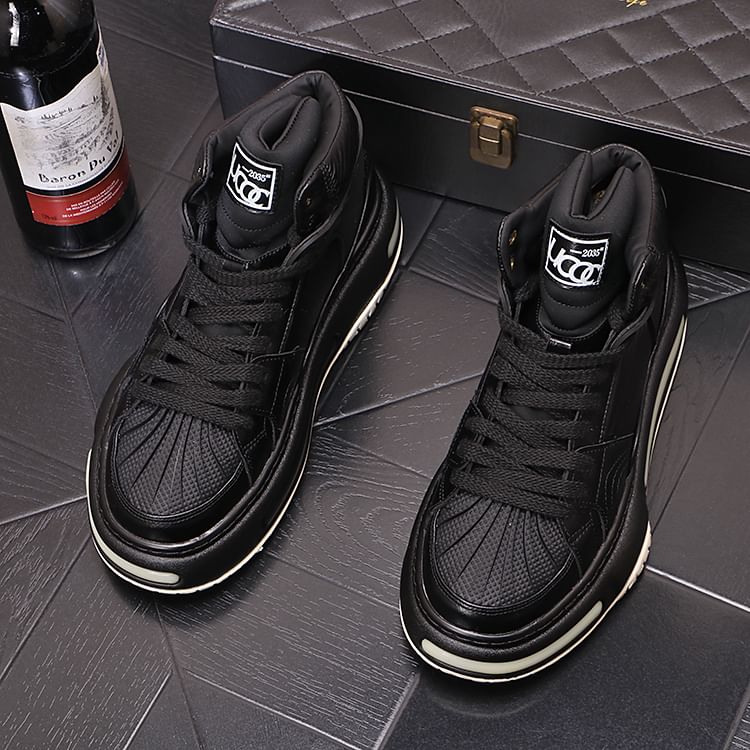 Mr Ozera - Platform Panel High Top Sneakers