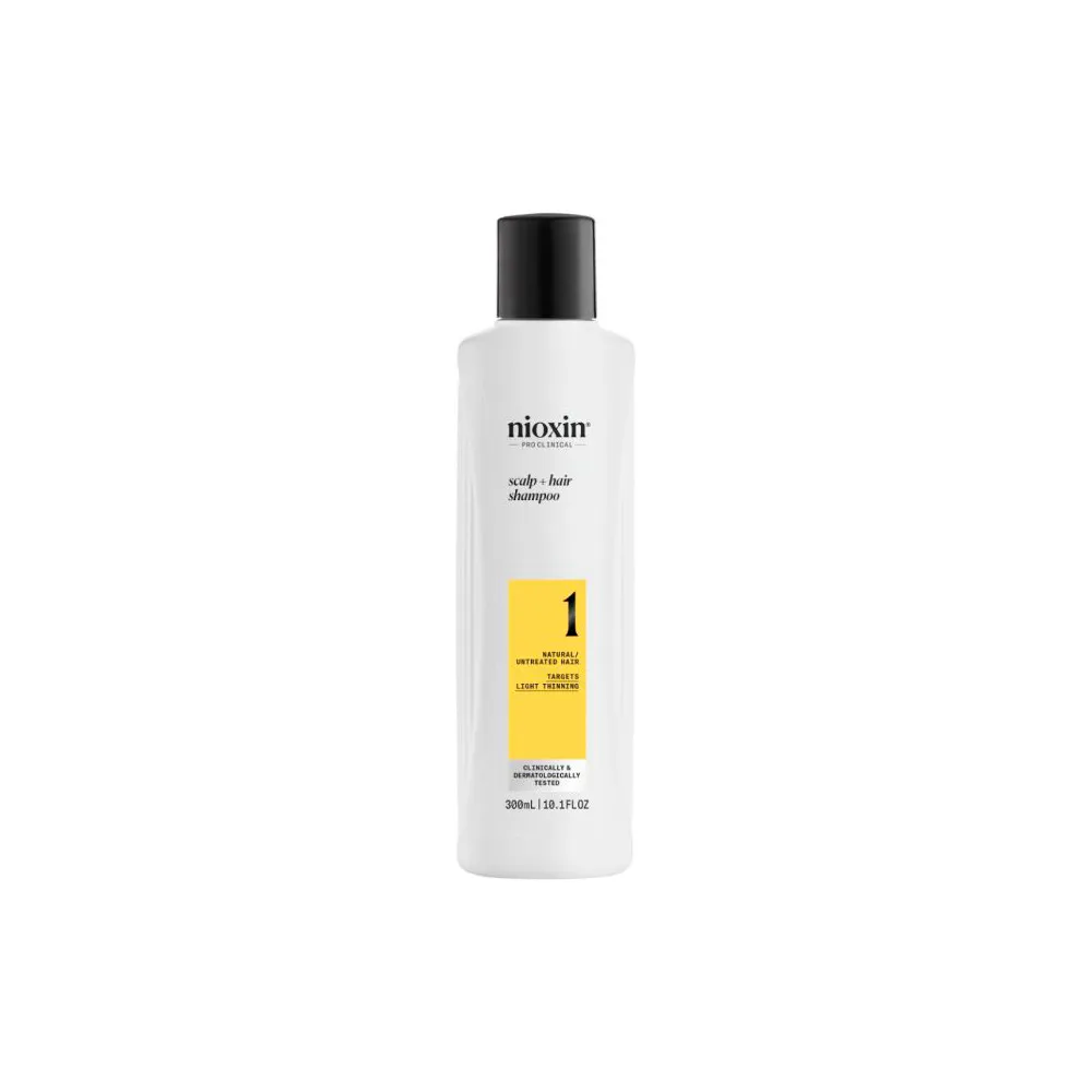 Nioxin System 1 Shampoo for Natural/Untreated Hair - 300 ml.