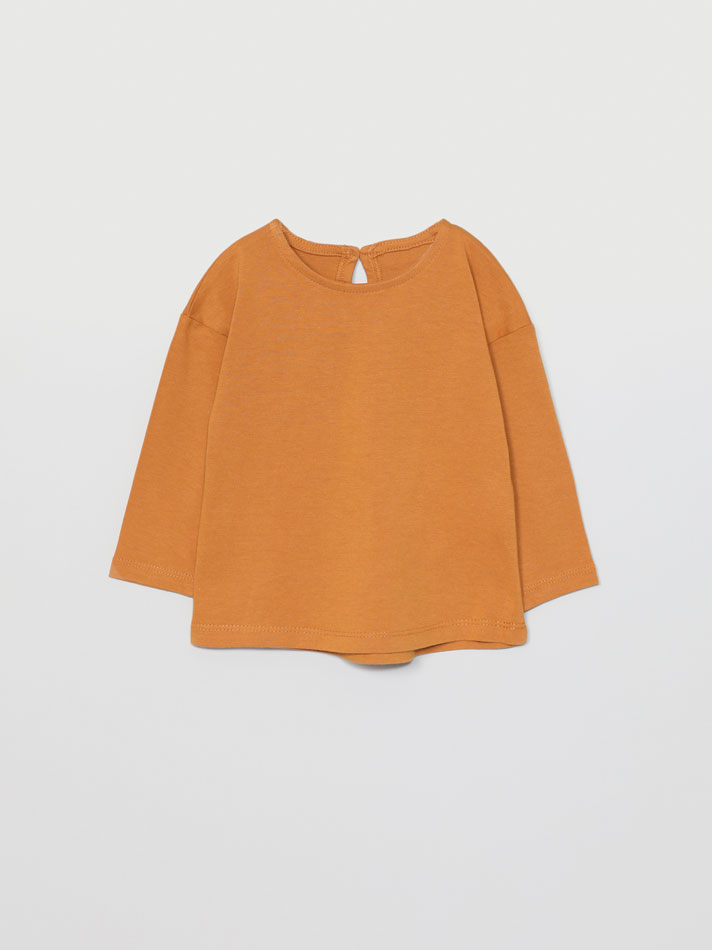 Pacote com 6 camisetas básicas de manga comprida - Cor: Off-white