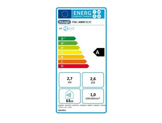 DELONGHI - PACAN98ECO climatiseur mobile monobloc 3100w 41m²