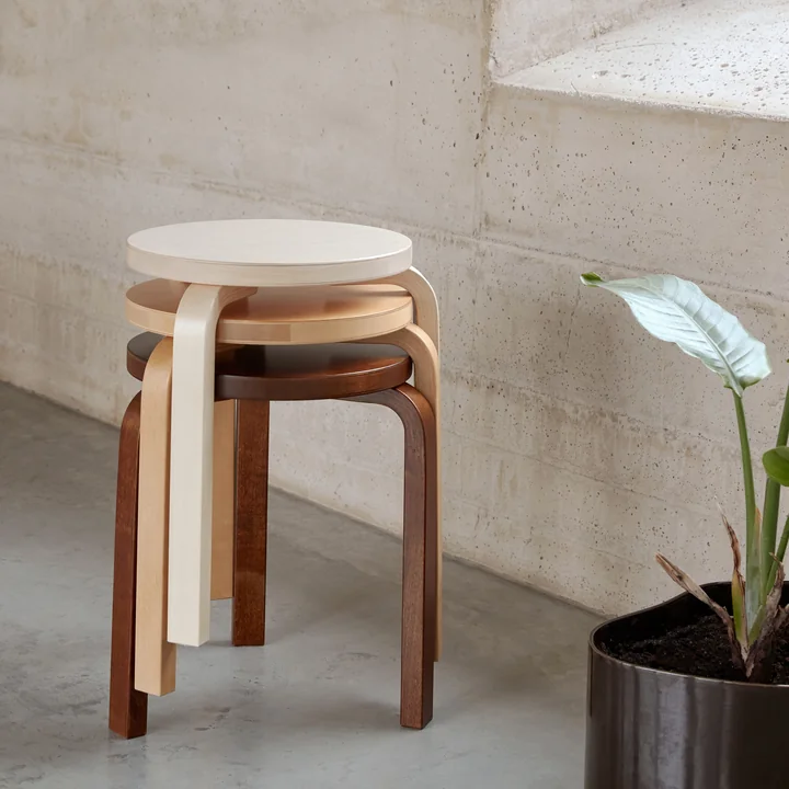 Artek - 60 Hocker, Birkenfurnier