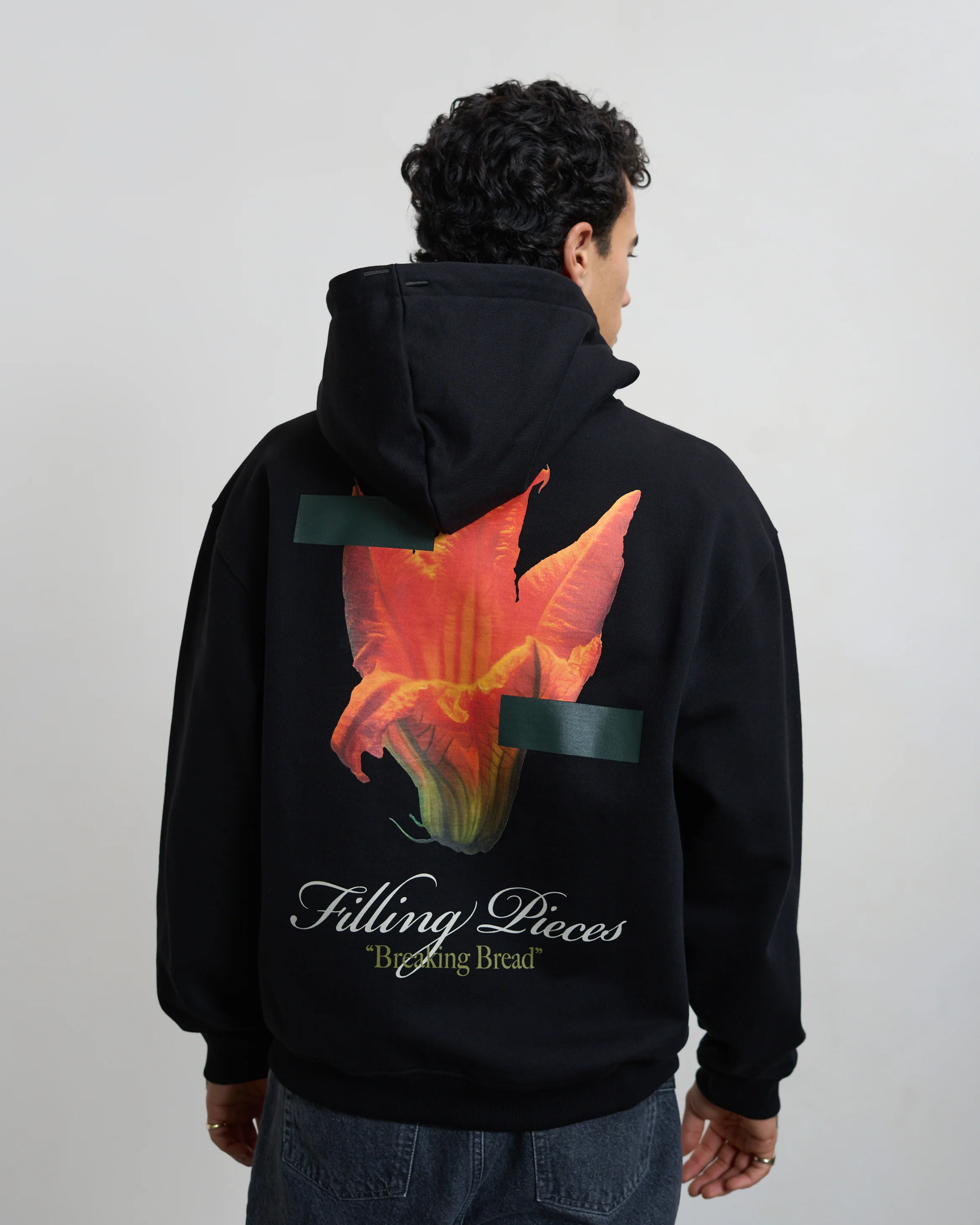 Zip Hoodie Zucchini Black