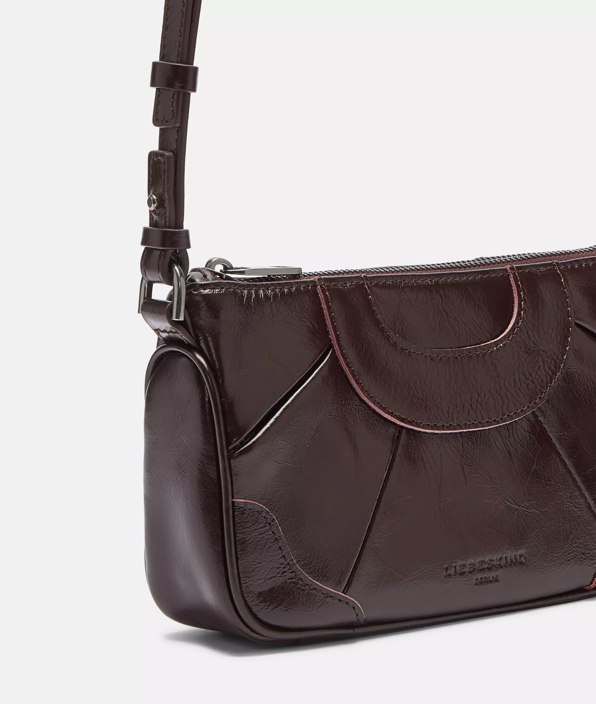 Crossbody Small shoulder bag with glossy finish