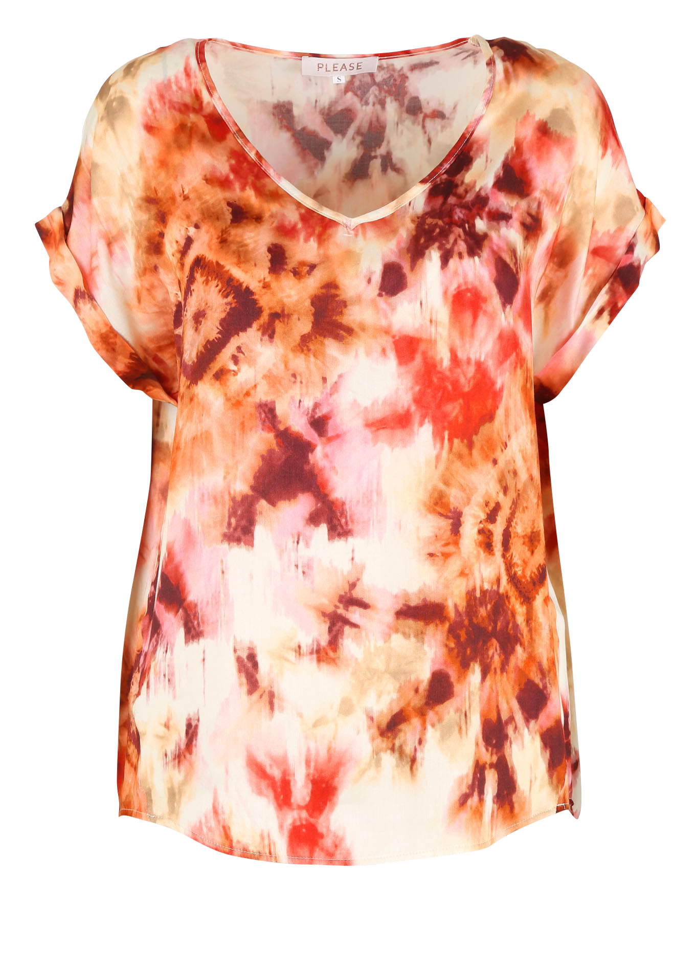 Top col V imprimé | Multicolore