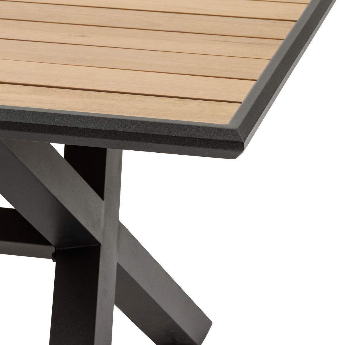 TABLE AXIOME FIXE EUCALYPTUS GRAPHITE 8 PLACES