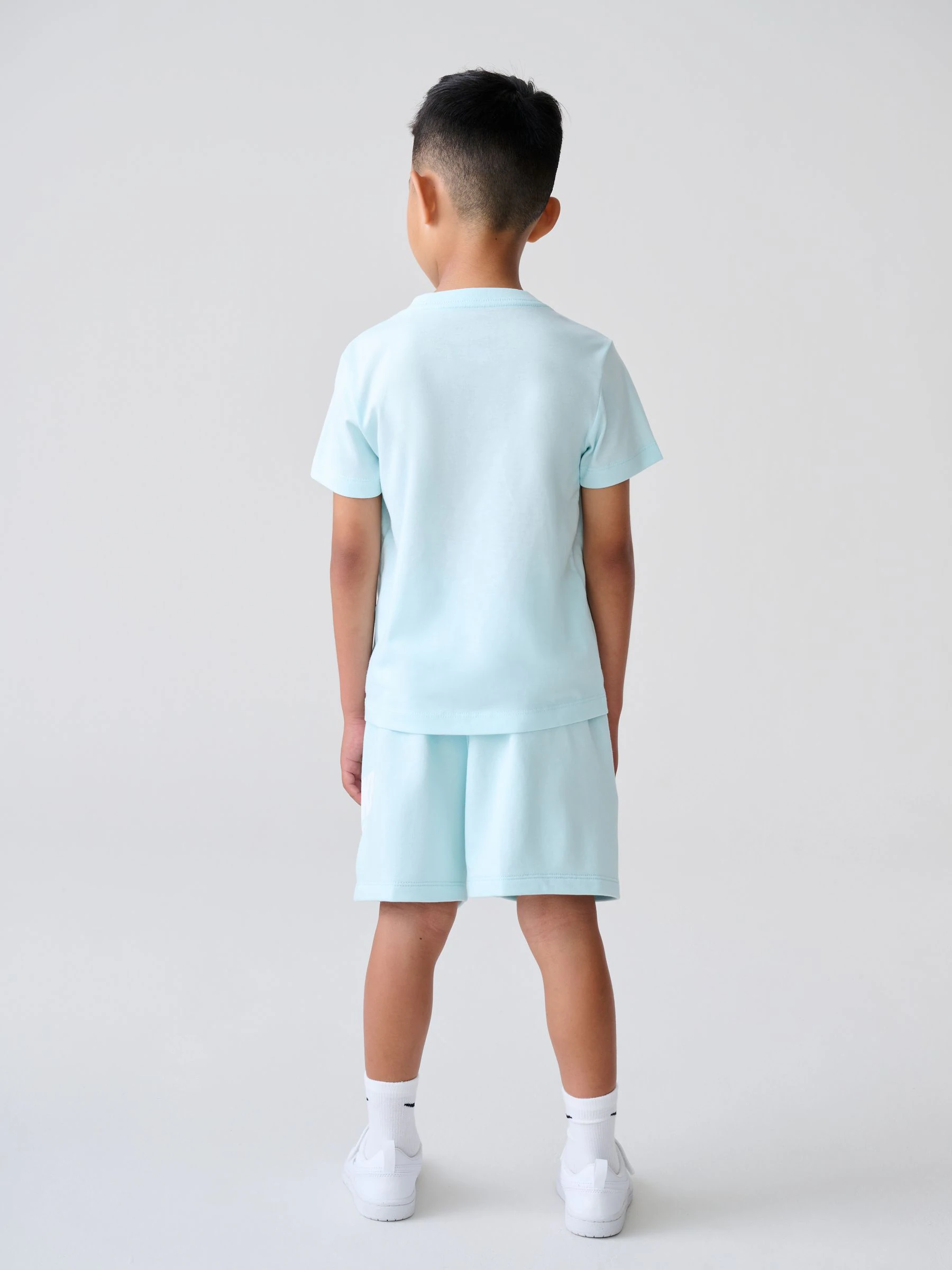 Blauw - Nike Little Kids Club set van T-shirt en short
