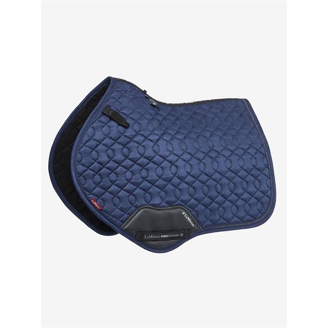 Zadeldek LeMieux Crystal Suède Close Contact Square Springen Donkerblauw