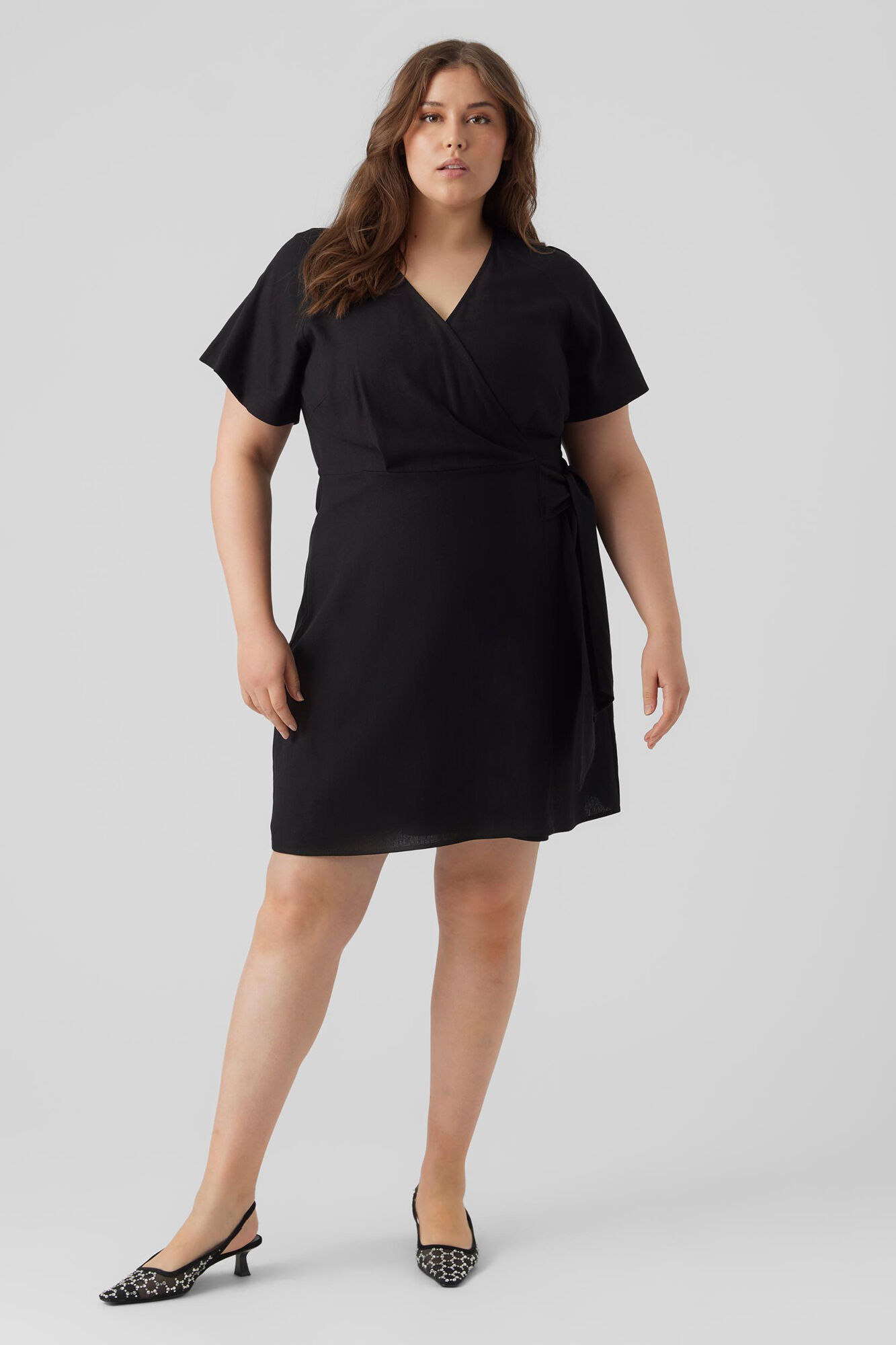 Vestido envelope Curve - Preto