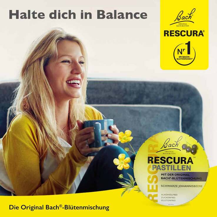 Bachblüten Original Rescura Pastillen Zitrone, 50 g