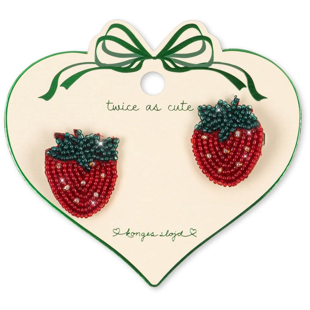 Køb Konges Sløjd Strawberry 2 Pak Strawberry Beaded Hair Clip