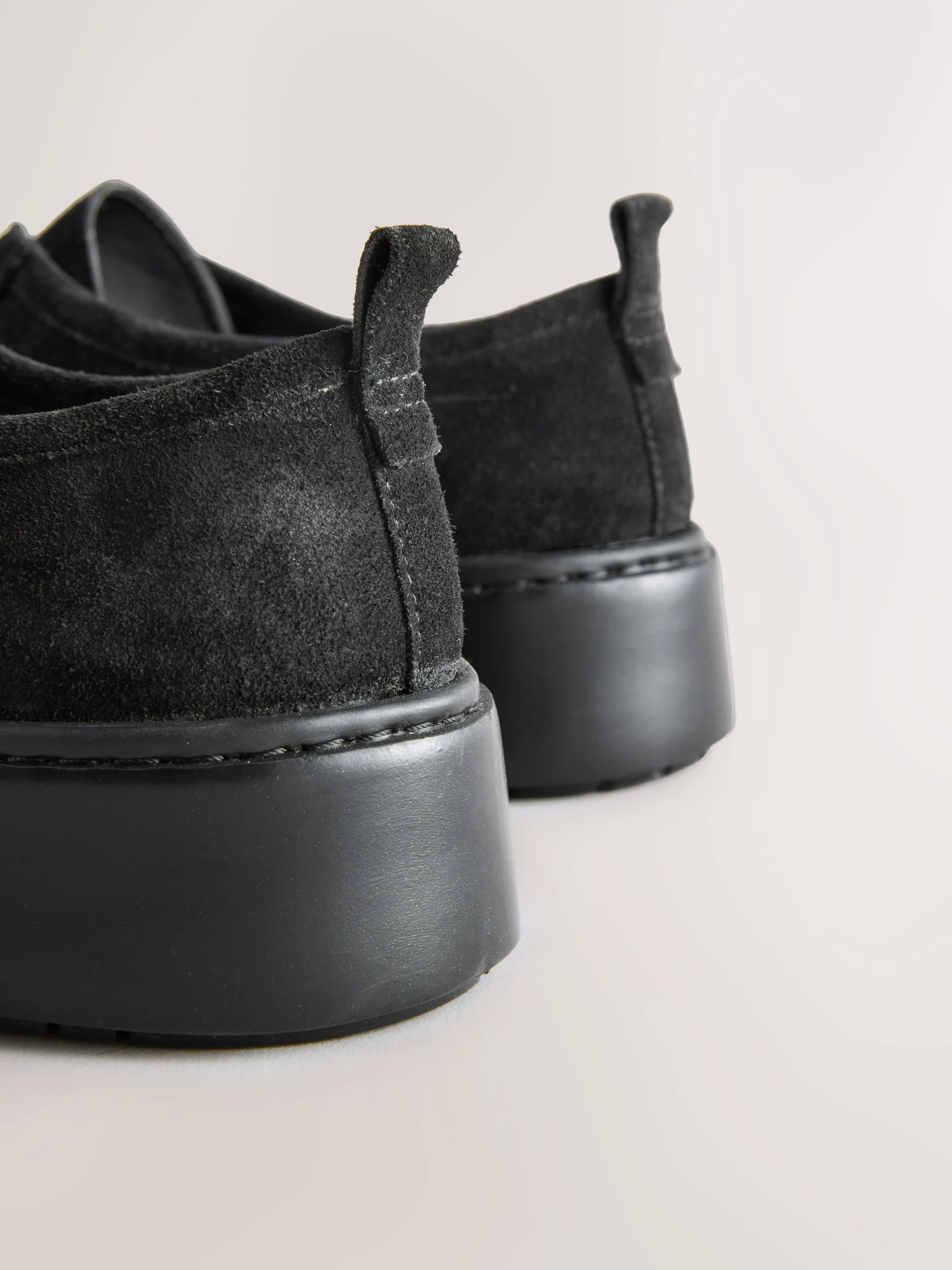 Zwart - Forever Comfort® Leather Casual Chunky Lace-Up Shoes