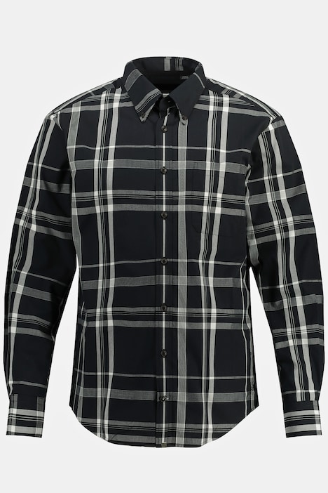 Karohemd, Langarm, Buttondown-Kragen, Modern Fit, bis 8 XL