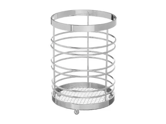 Pot Range Couverts Métal 17cm Argent