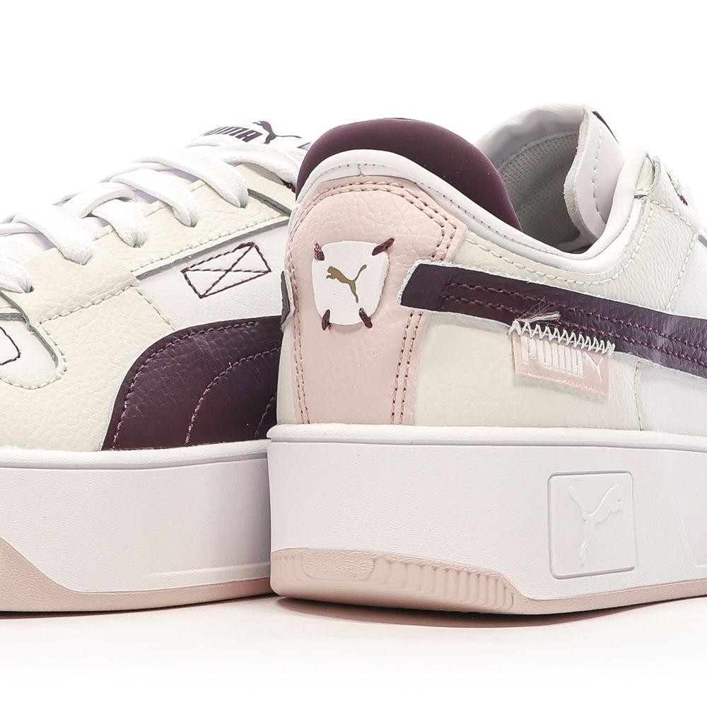 Puma Chaussures Beige/Bordeaux Femme Puma Carina Street VTG