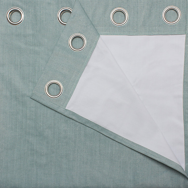 Rideau occultant GoodHome Pahea vert bleu l.135 x H.260 cm