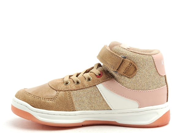 Kickers boots bottine enfant kickalien fille beige