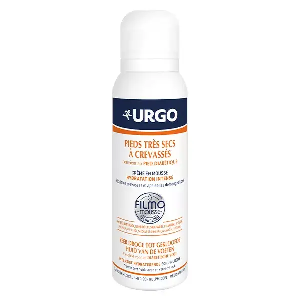 Urgo Filmomousse Hidratação Intensa para Pés Muito Secos e Rachados 125 ml