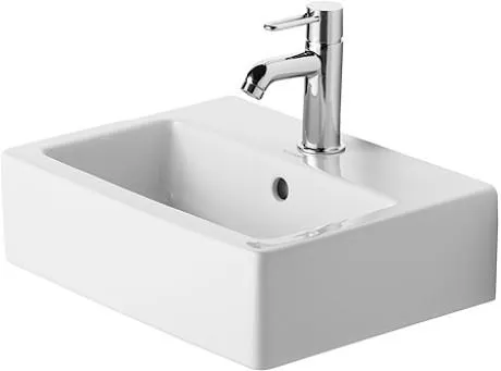 Duravit 0704450000, Vægmonteret håndvask, Keramisk, Hvid, 450 mm