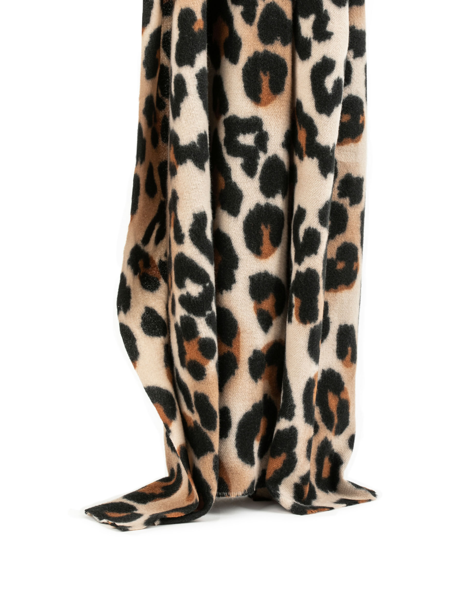 Écharpe imprimé léopard beige femme - beige