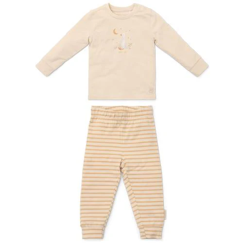 Tweedelige pyjama - Zand - Gestreept
