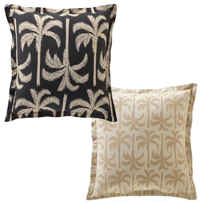 Linge de lit palmiers design - BECQUET CRÉATION