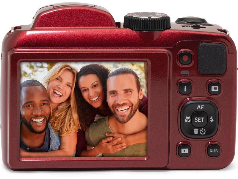 Kodak Fotokamera Pixpro Astra Zoom AZ255 – Rot Vielseitige, kompakte Kamera für Foto- und Filmaufnahmen