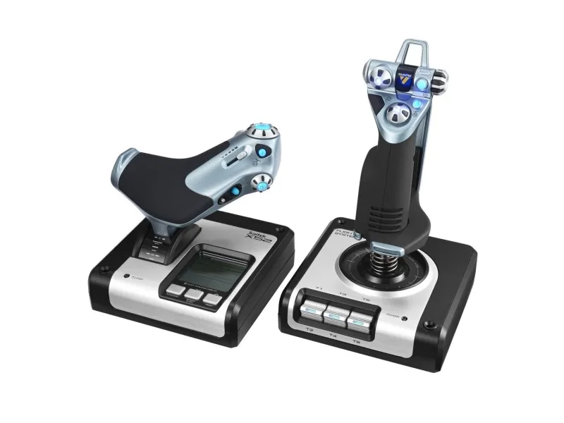 Logitech G X52 H.O.T.A.S. - Joystick og speeder - kablet - for PC
