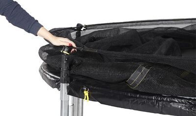 Plum 12ft Space Zone II Telescopic Trampoline inkl. Sikkerhetsnett 366 cm