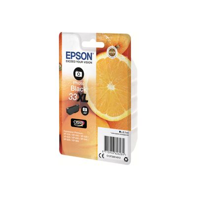 Epson 33XL Oranges - noir photo - cartouche d'encre originale