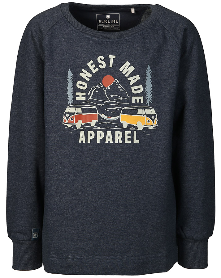 Sweatshirt SNOOZE in blue melange