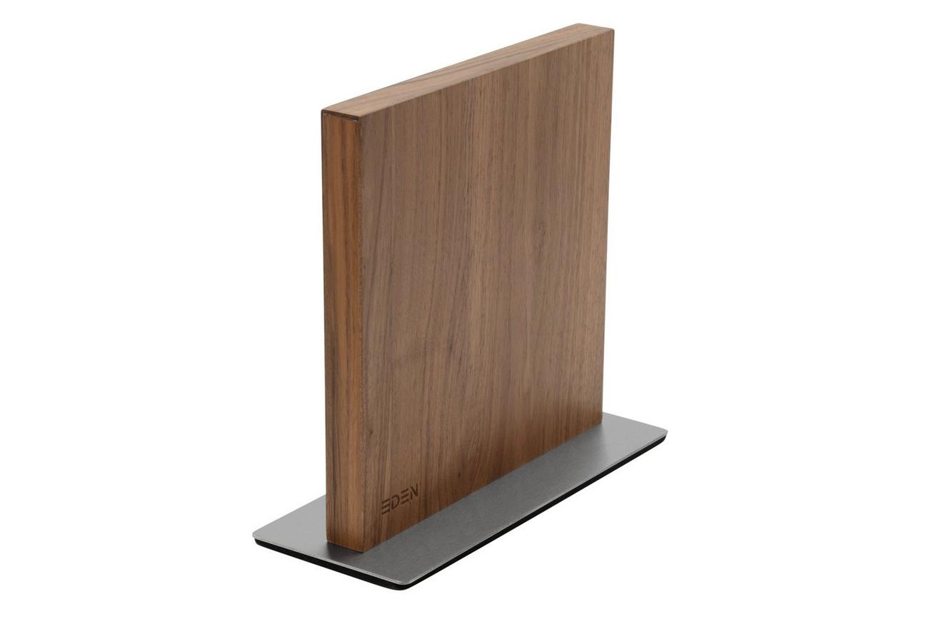 Eden Magnetic Knife Block EQB100 walnoothout