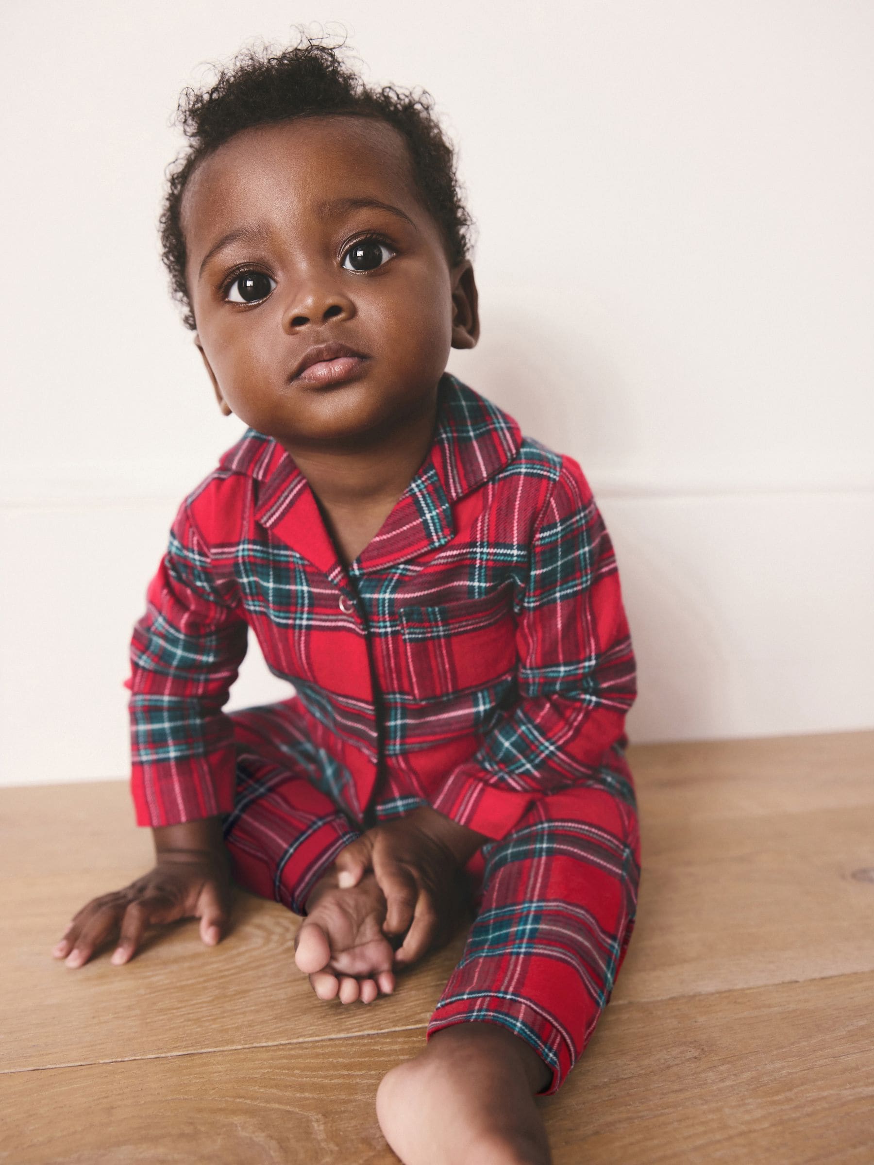 Rood met Schotse ruit - Matching Family - Kerstpyjama voor baby's (0mnd -3jr)