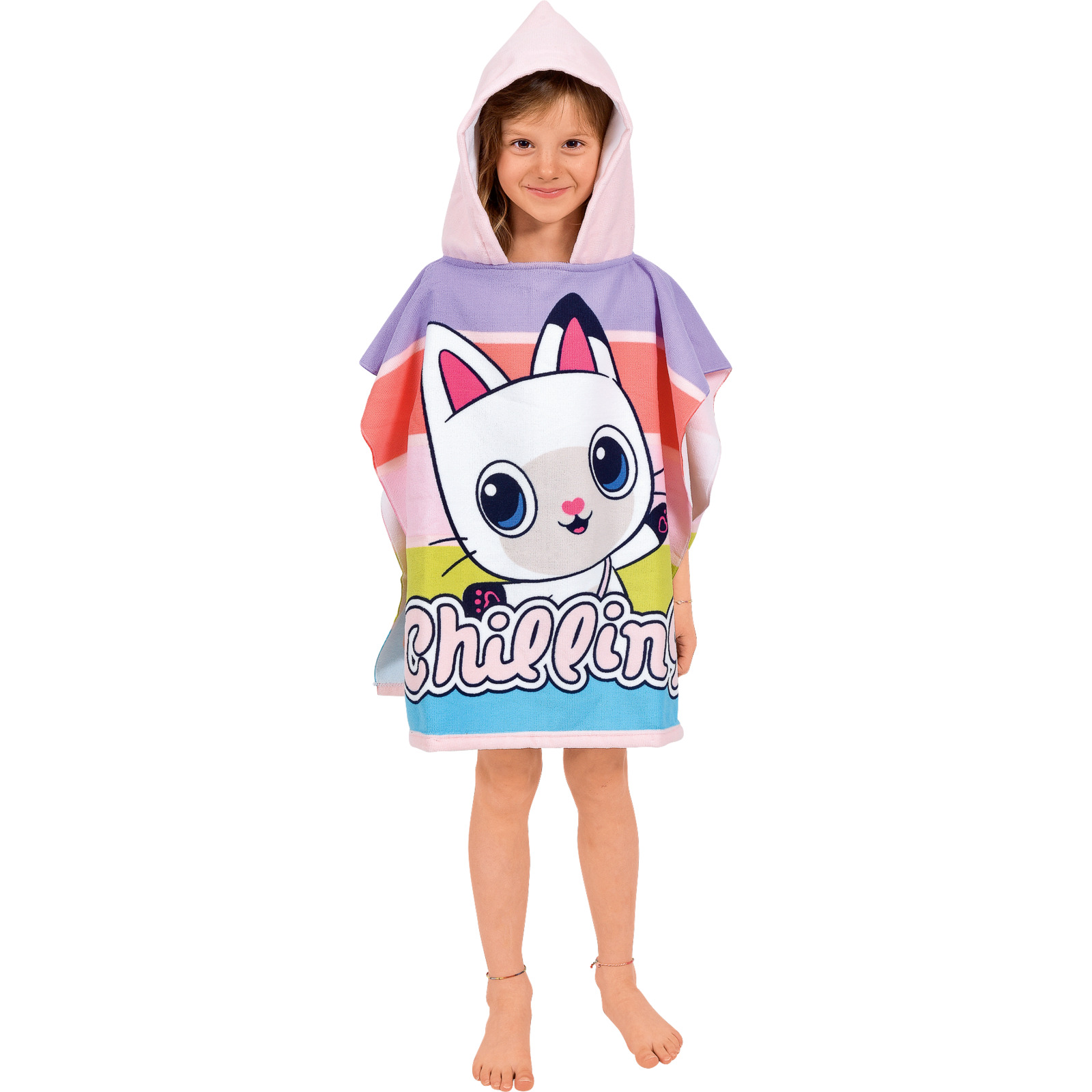 Kinder Badeponcho Gabby's Dollhouse