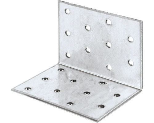 Geperforeerde hoekbeugel 60 x 60 x 80 mm, sendzimir verzinkt, 1 stuk