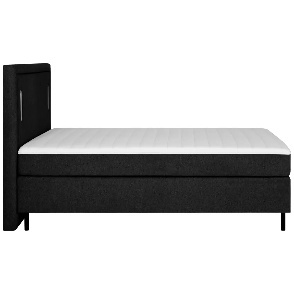 Boxspringbett Nidda 160 x 200 Schwarz