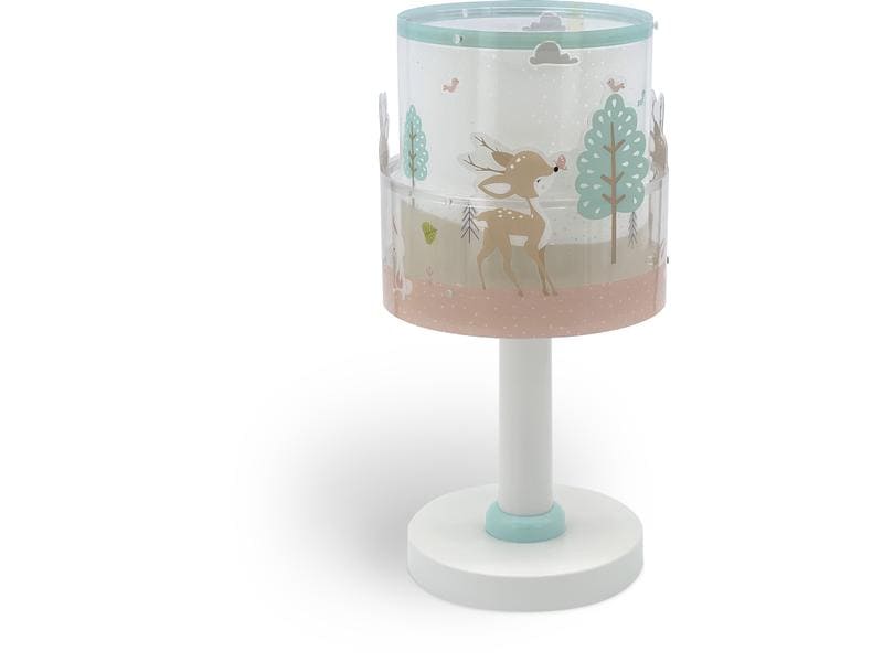Dalber Tischlampe Loving Deer Tischleuchte mit Doppelschirm für Kinder