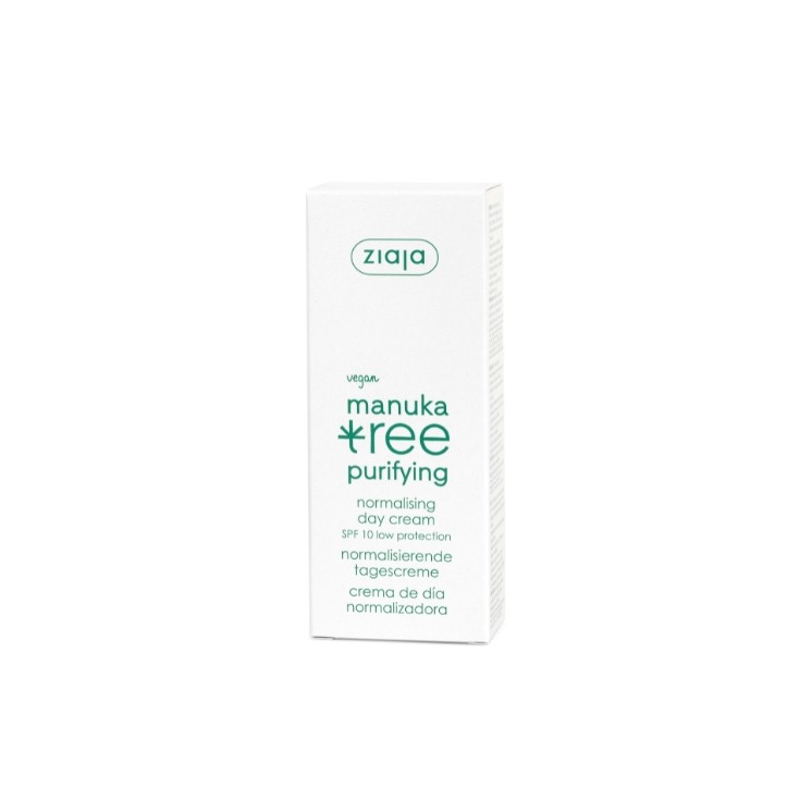 Ziaja Cleansing Face Cream feuchtigkeitsspendendes korrigierendes adstringierendes Gleichgewicht SPF10 niedriger Schutz 50 ml