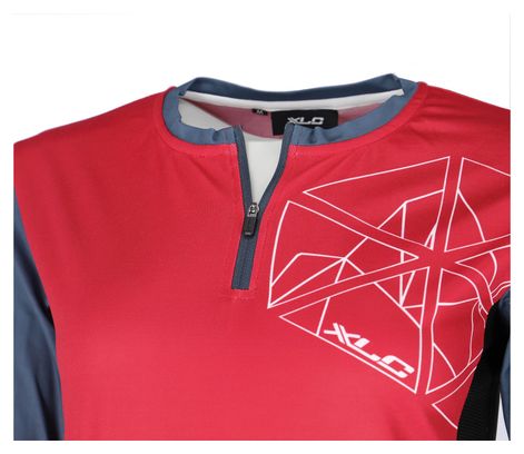 Maillot Manches Longue XLC JE-S22 Rouge Gris