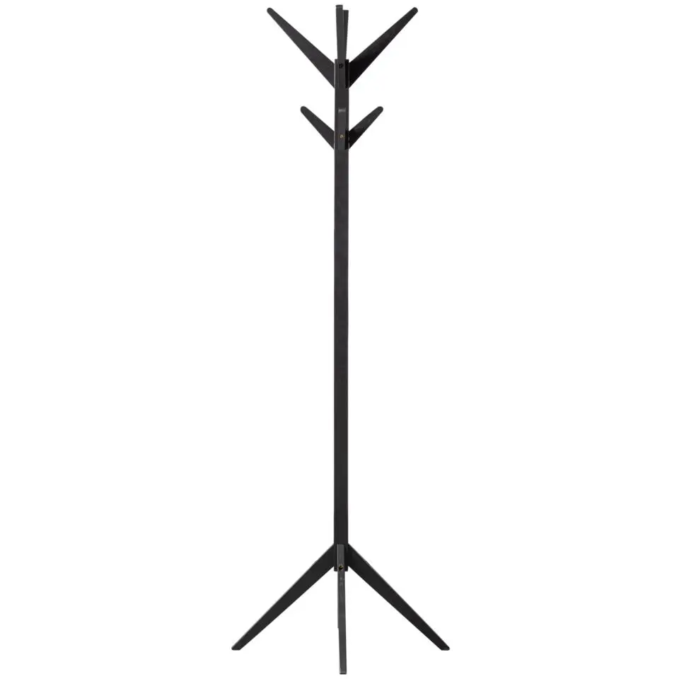 WOOOD Studio Staande Kapstok - Berken - Zwart - 178x45x45