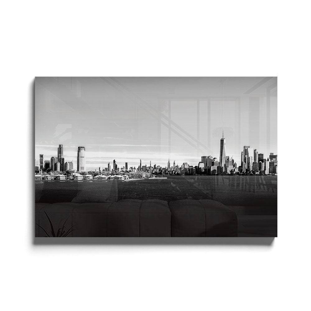 Walljar acrylglas schilderij - Shrouded City Acrylglas schilderij - 120 x 180 cm