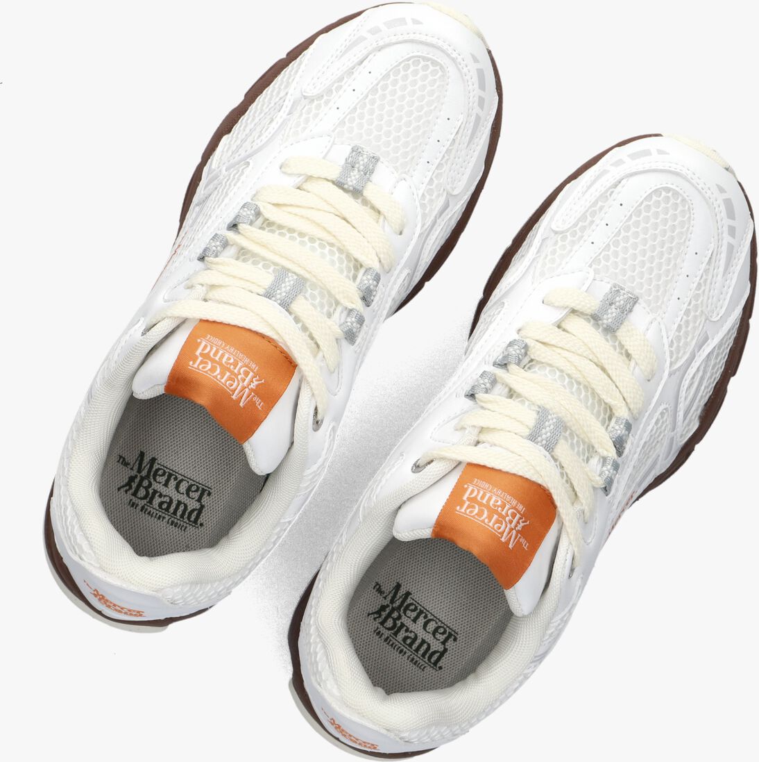 witte mercer amsterdam lage sneakers the re-run grape