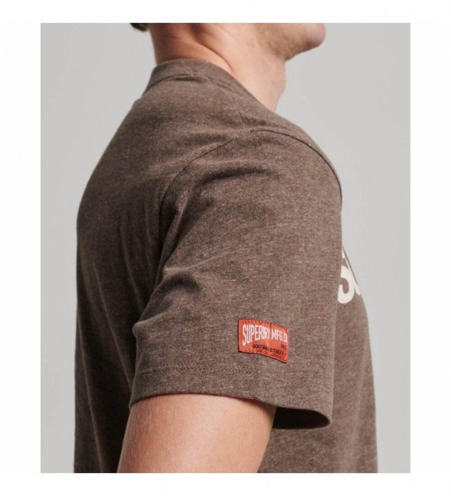 Camiseta Superdry Vintage Logo Marrom