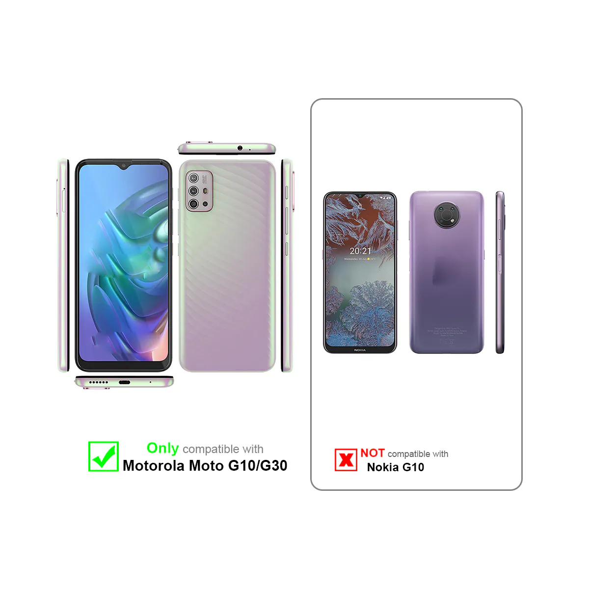 Motorola MOTO G10 / G30 Skjermbeskytter Skärmskydd
