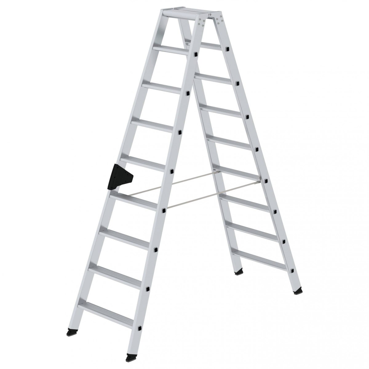 MUNK trap met ergo-pad, aan beide zijden toegankelijk, 2x9 treden