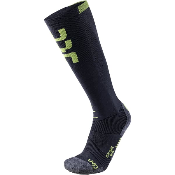 Chaussette de ski UYN MAN SKI EVO RACE SOCKS ANTHRACITE/GREEN LIME
