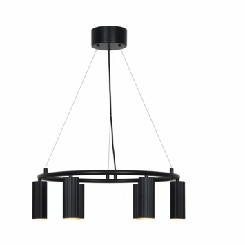 Nordlux 6-spot hanglamp Vico zwart 5W - GU10