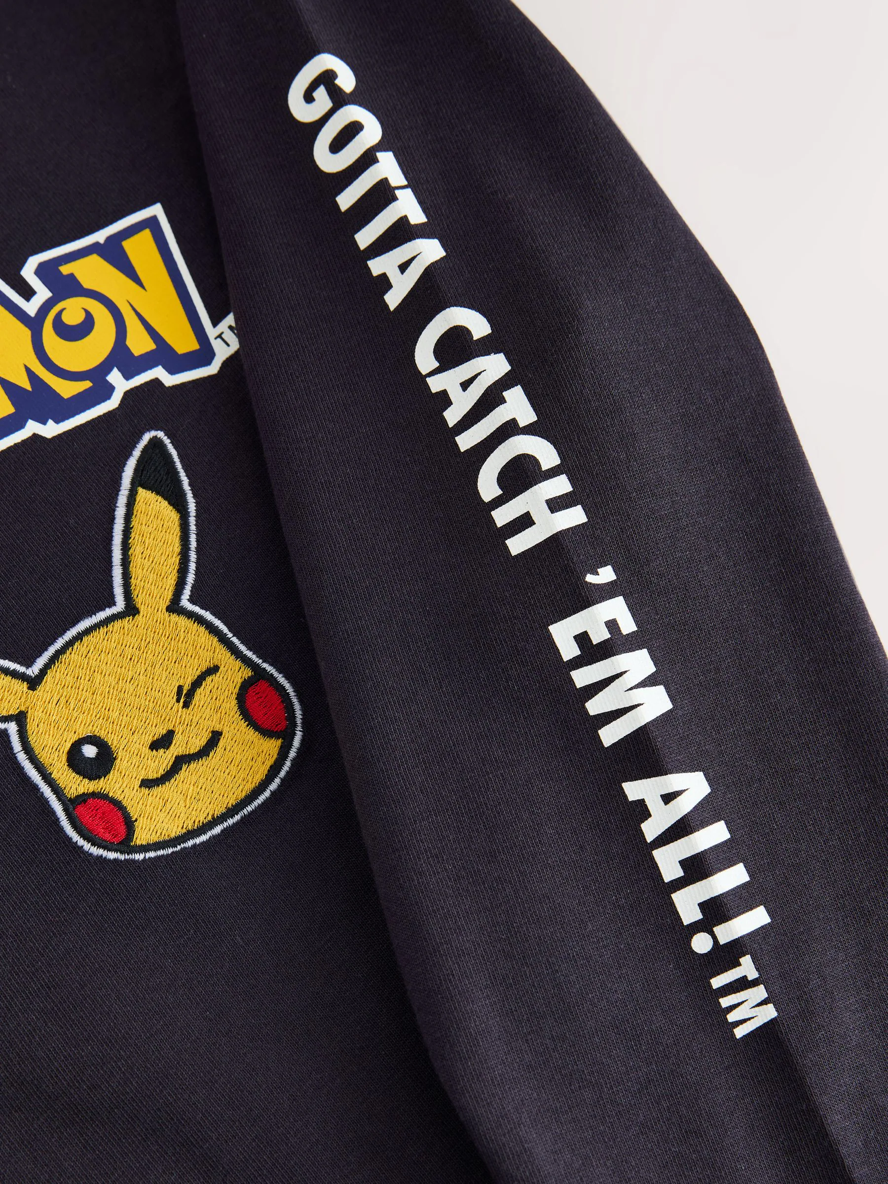 Marineblauw - Long Sleeve Pokemon T-Shirt (3-16yrs)