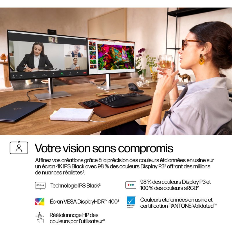 HP Écran pour conférence 4K Series 7 Pro 27 pouces - 727pm