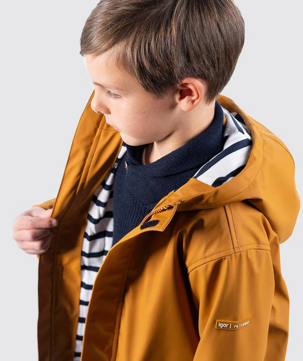 Igor unisex regenjas zomer Euri karamel