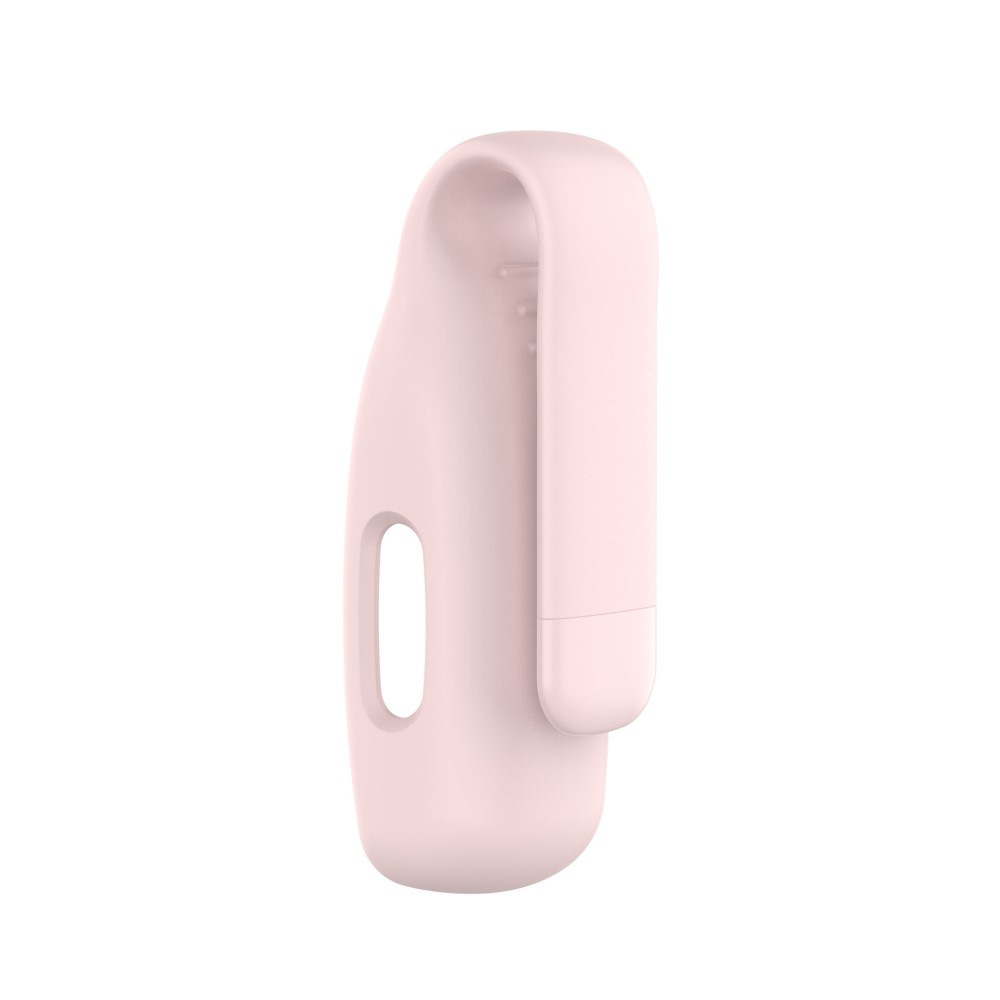 Fitbit Ace 3 / Inspire 3 / Inspire 2 Silikon Bumper Case Hülle mit Gürtelclip - Rosa